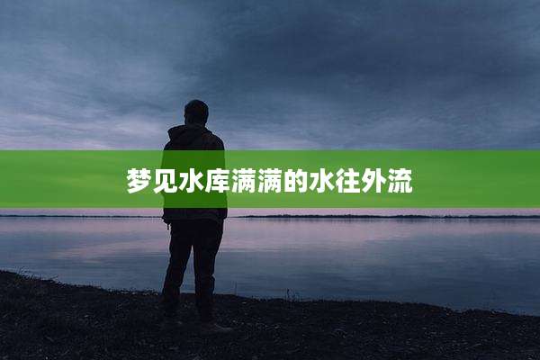 梦见水库满满的水往外流