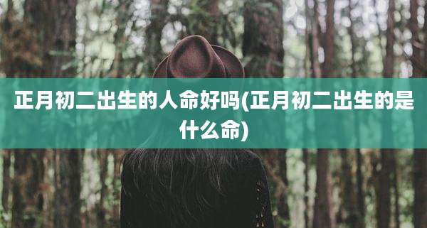 正月初二出生的人命好吗(正月初二出生的是什么命)