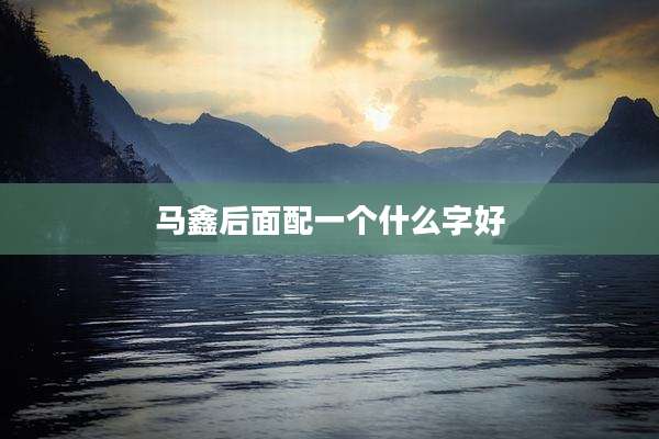 马鑫后面配一个什么字好