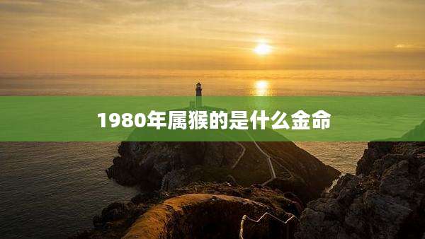 1980年属猴的是什么金命