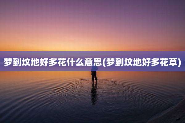 梦到坟地好多花什么意思(梦到坟地好多花草)