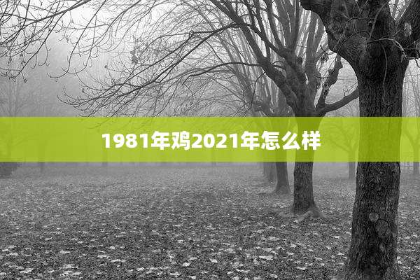1981年鸡2021年怎么样