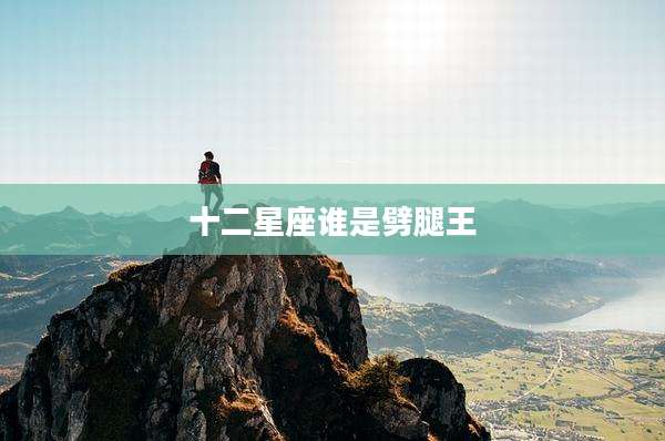 十二星座谁是劈腿王