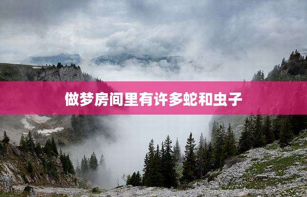 做梦房间里有许多蛇和虫子
