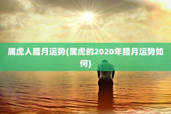属虎人腊月运势(属虎的2020年腊月运势如何)