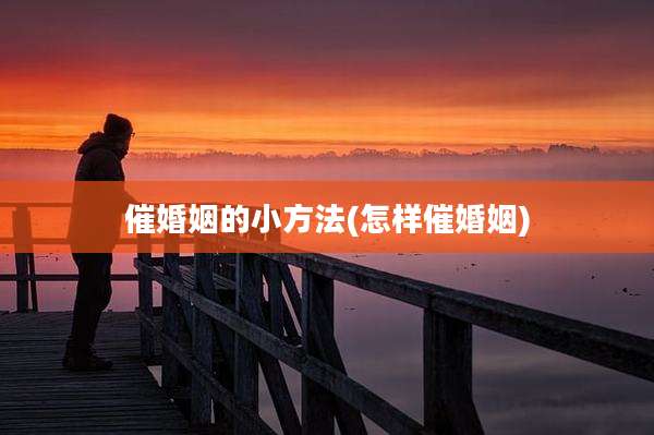 催婚姻的小方法(怎样催婚姻)