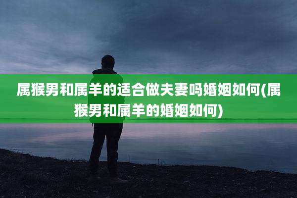 属猴男和属羊的适合做夫妻吗婚姻如何(属猴男和属羊的婚姻如何)