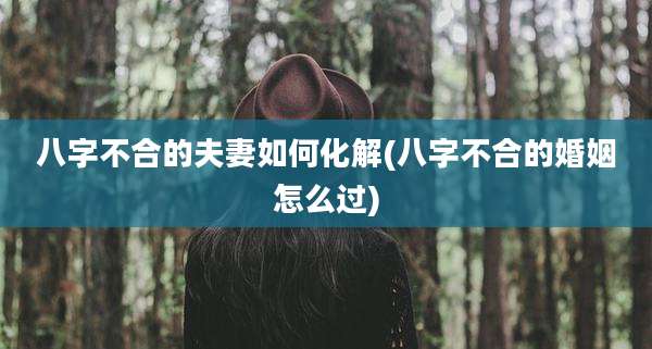 八字不合的夫妻如何化解(八字不合的婚姻怎么过)
