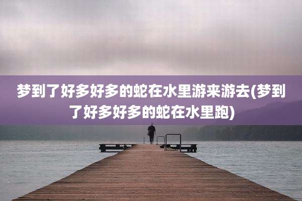 梦到了好多好多的蛇在水里游来游去(梦到了好多好多的蛇在水里跑)