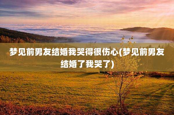 梦见前男友结婚我哭得很伤心(梦见前男友结婚了我哭了)