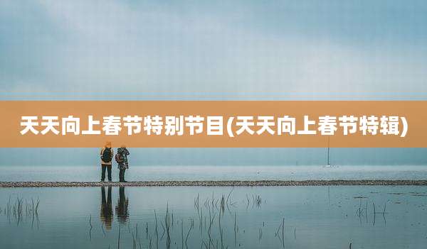 天天向上春节特别节目(天天向上春节特辑)