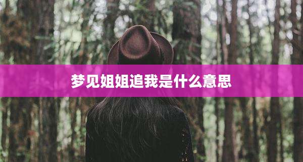 梦见姐姐追我是什么意思
