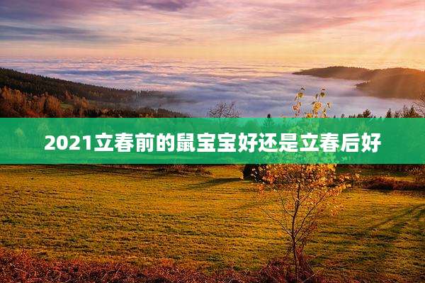 2021立春前的鼠宝宝好还是立春后好