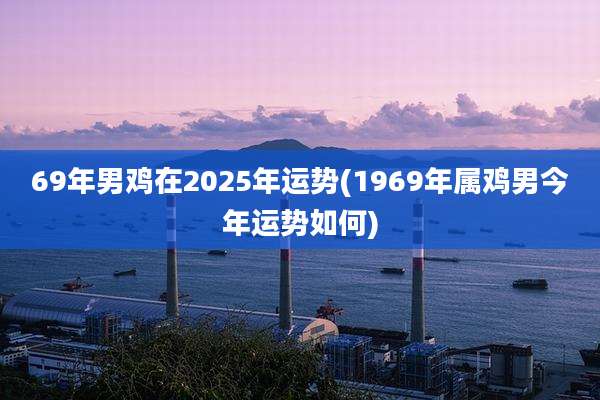 69年男鸡在2025年运势(1969年属鸡男今年运势如何)