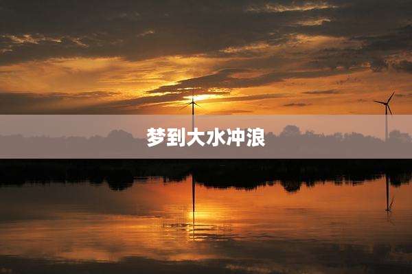 梦到大水冲浪