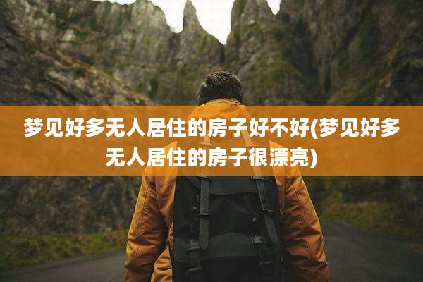 梦见好多无人居住的房子好不好(梦见好多无人居住的房子很漂亮)