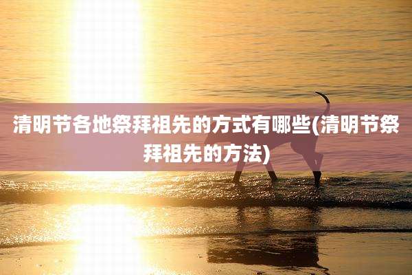 清明节各地祭拜祖先的方式有哪些(清明节祭拜祖先的方法)