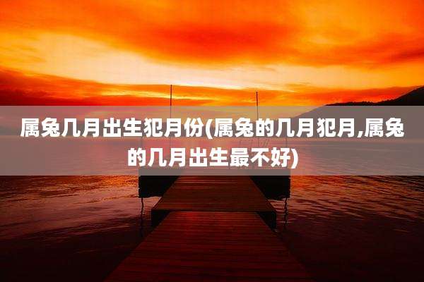属兔几月出生犯月份(属兔的几月犯月,属兔的几月出生最不好)
