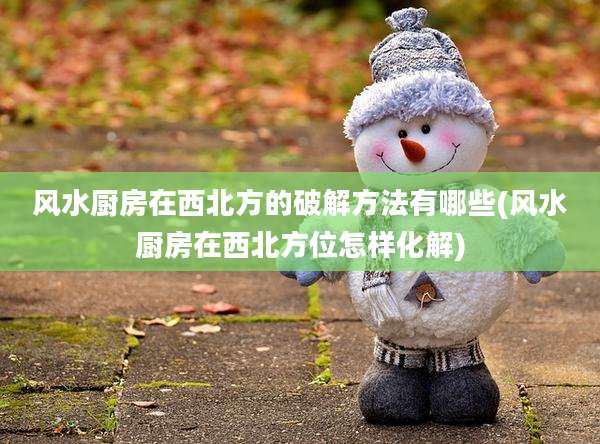 风水厨房在西北方的破解方法有哪些(风水厨房在西北方位怎样化解)