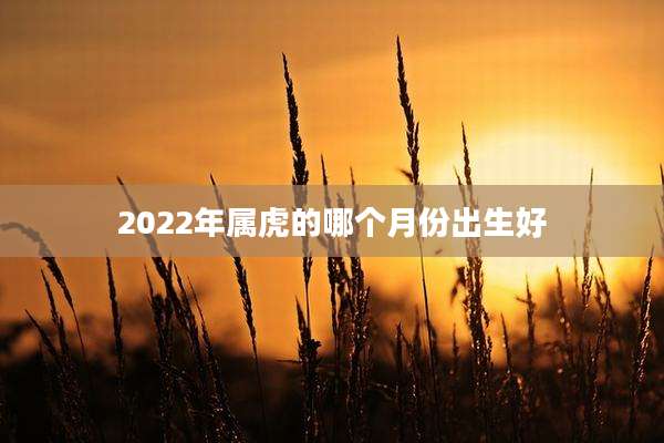 2022年属虎的哪个月份出生好