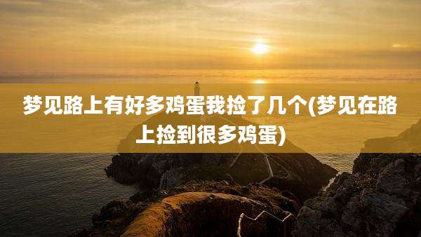 梦见路上有好多鸡蛋我捡了几个(梦见在路上捡到很多鸡蛋)