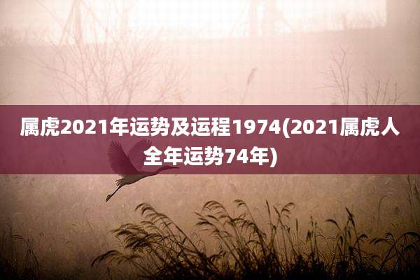属虎2021年运势及运程1974(2021属虎人全年运势74年)
