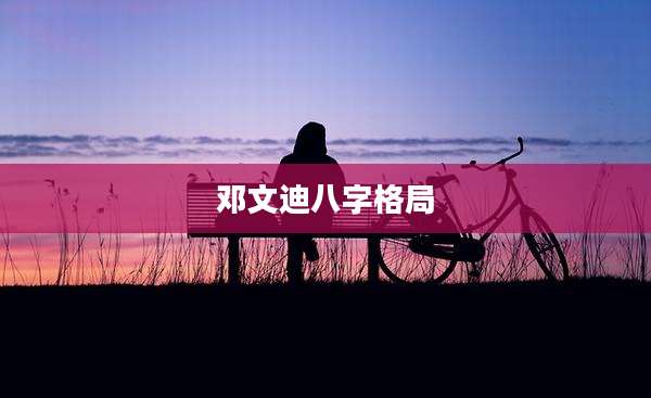 邓文迪八字格局
