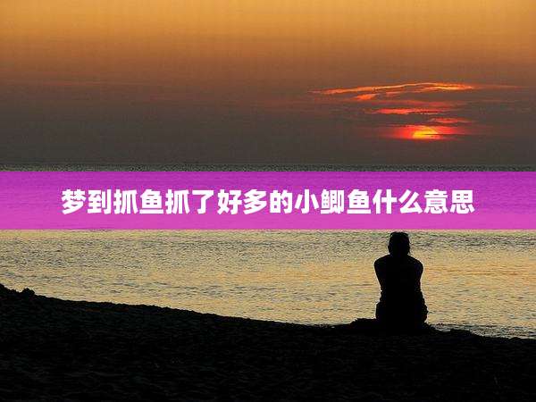 梦到抓鱼抓了好多的小鲫鱼什么意思