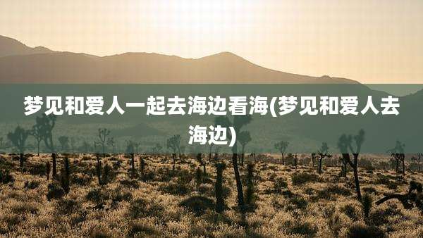 梦见和爱人一起去海边看海(梦见和爱人去海边)