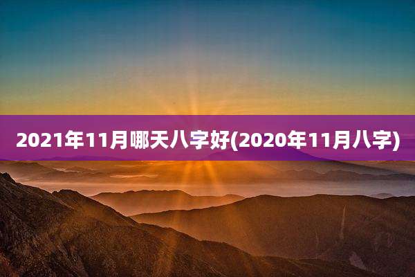 2021年11月哪天八字好(2020年11月八字)