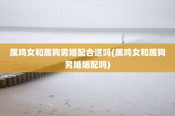 属鸡女和属狗男婚配合适吗(属鸡女和属狗男婚姻配吗)