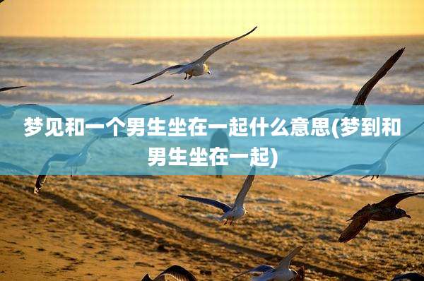 梦见和一个男生坐在一起什么意思(梦到和男生坐在一起)