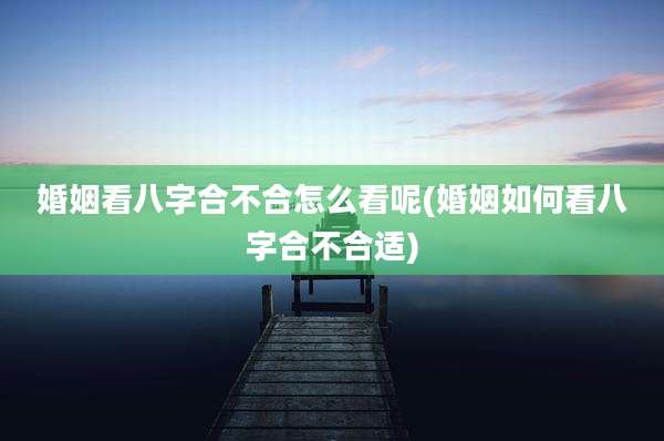 婚姻看八字合不合怎么看呢(婚姻如何看八字合不合适)