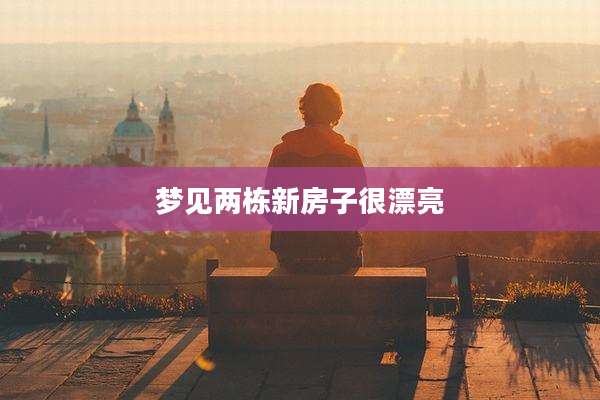 梦见两栋新房子很漂亮