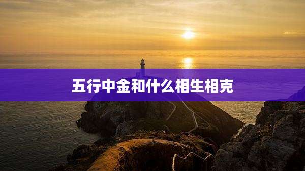 五行中金和什么相生相克