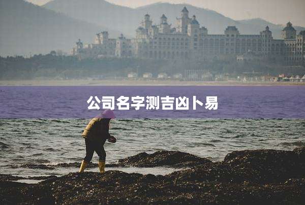 公司名字测吉凶卜易