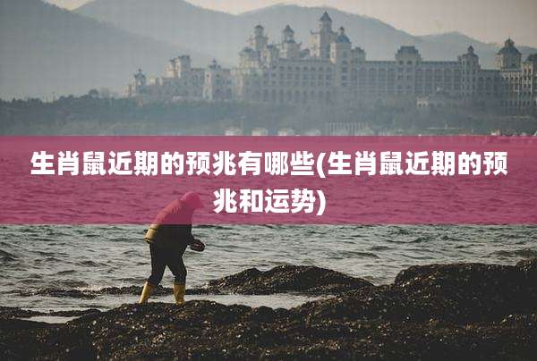 生肖鼠近期的预兆有哪些(生肖鼠近期的预兆和运势)