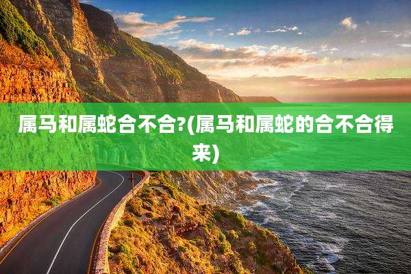 属马和属蛇合不合?(属马和属蛇的合不合得来)