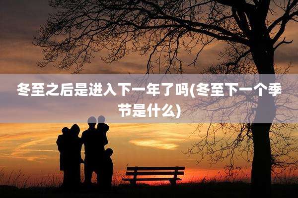 冬至之后是进入下一年了吗(冬至下一个季节是什么)
