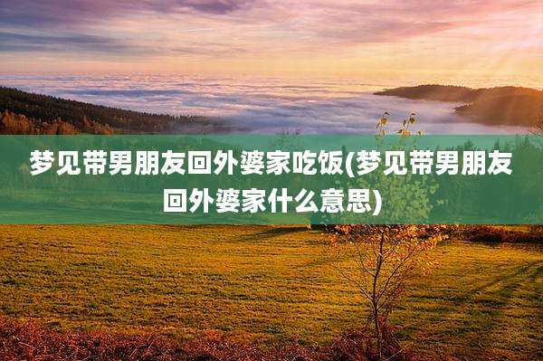 梦见带男朋友回外婆家吃饭(梦见带男朋友回外婆家什么意思)