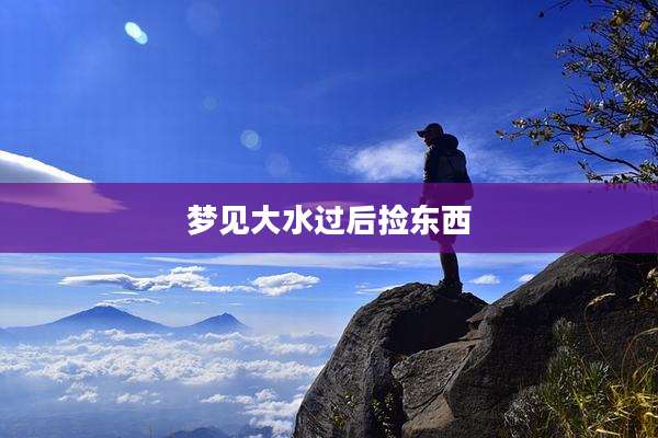 梦见大水过后捡东西