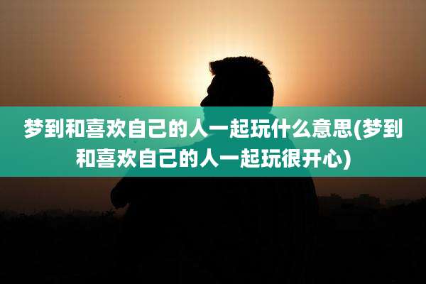 梦到和喜欢自己的人一起玩什么意思(梦到和喜欢自己的人一起玩很开心)