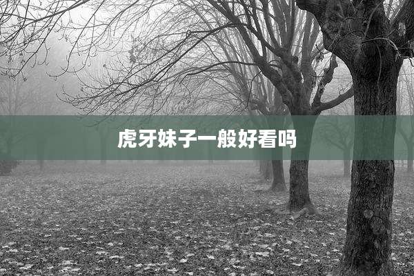 虎牙妹子一般好看吗