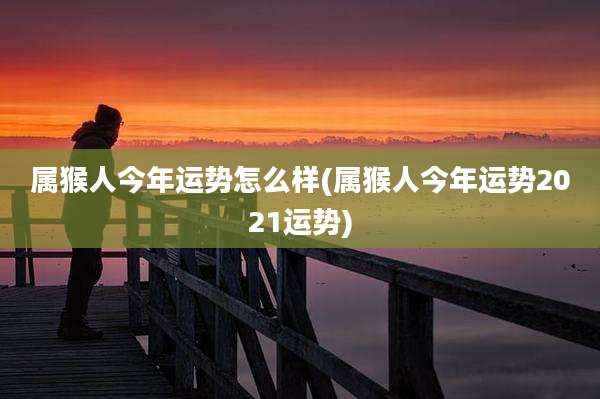 属猴人今年运势怎么样(属猴人今年运势2021运势)