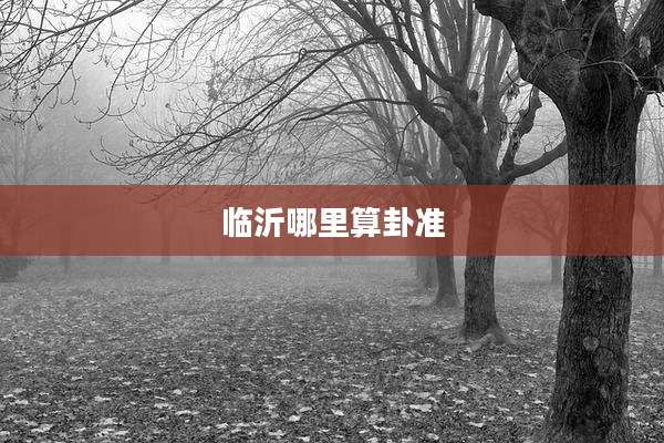 临沂哪里算卦准
