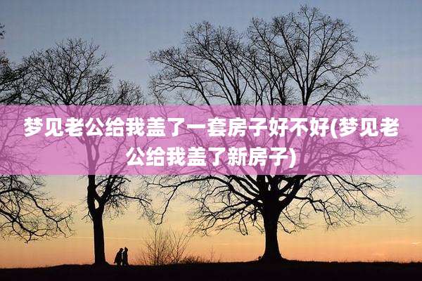 梦见老公给我盖了一套房子好不好(梦见老公给我盖了新房子)