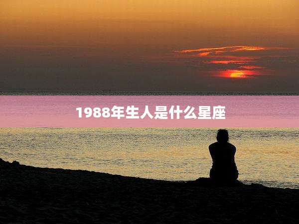 1988年生人是什么星座