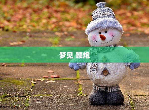 梦见 鞭炮