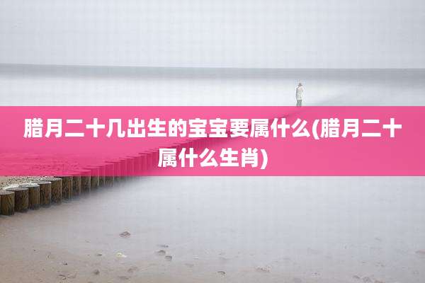 腊月二十几出生的宝宝要属什么(腊月二十属什么生肖)