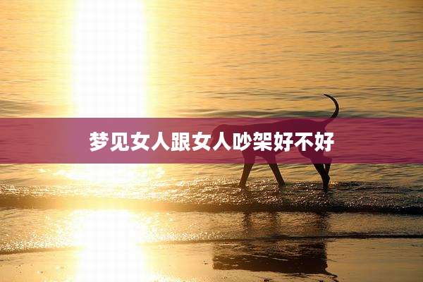 梦见女人跟女人吵架好不好